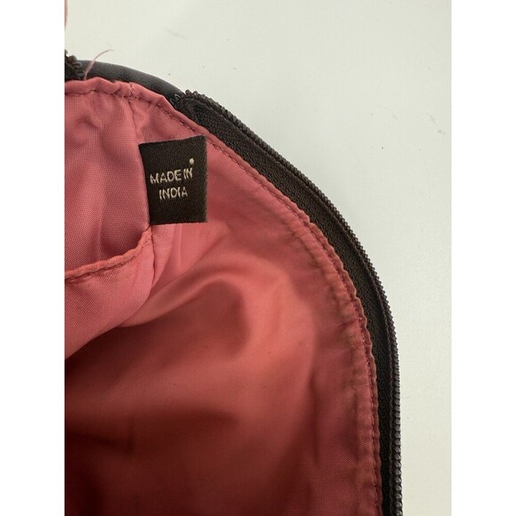 Coach Beige Canvas Brown Leather Trim Zipper Closure - Coin Card Wallet - Picture 6 of 8